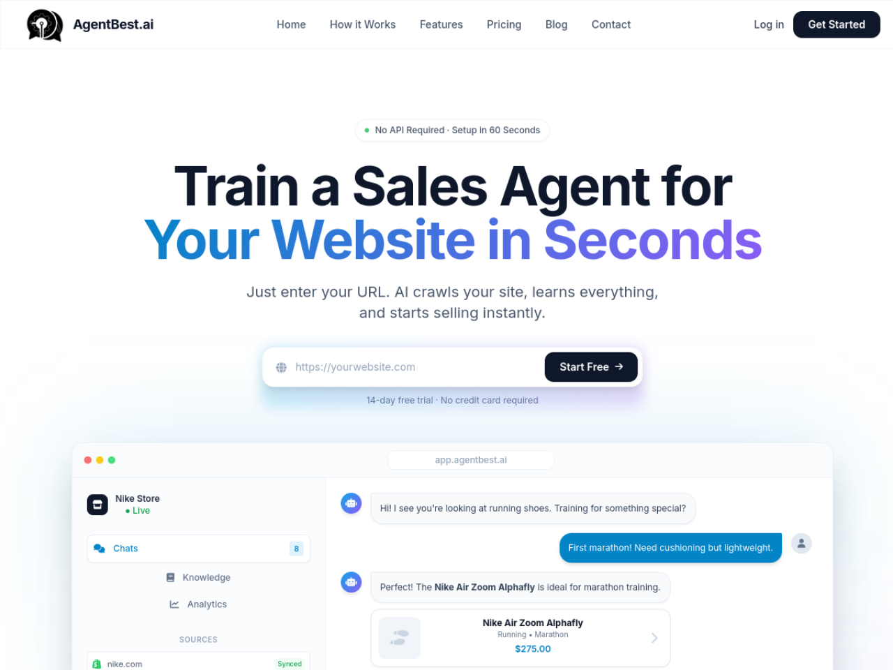 AgentBest AI website